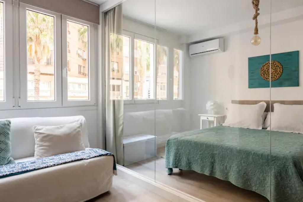 Nuevo Apartamento Lujo Playa Malagueta-Centro Málaga Esterno foto